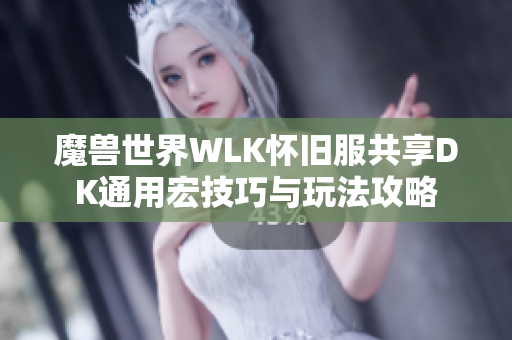 魔兽世界WLK怀旧服共享DK通用宏技巧与玩法攻略