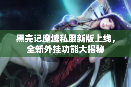 黑壳记魔域私服新版上线，全新外挂功能大揭秘