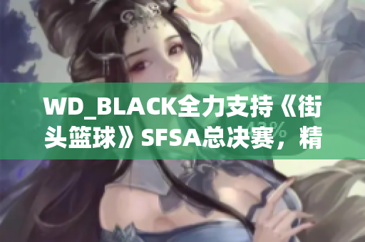 WD_BLACK全力支持《街头篮球》SFSA总决赛，精彩赛事不容错过
