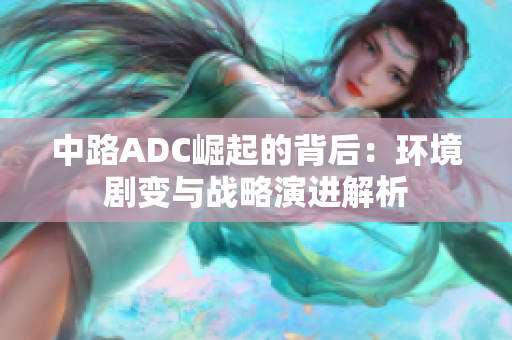 中路ADC崛起的背后：环境剧变与战略演进解析