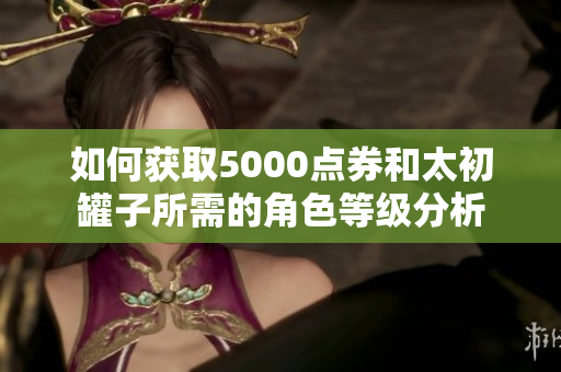 如何获取5000点券和太初罐子所需的角色等级分析