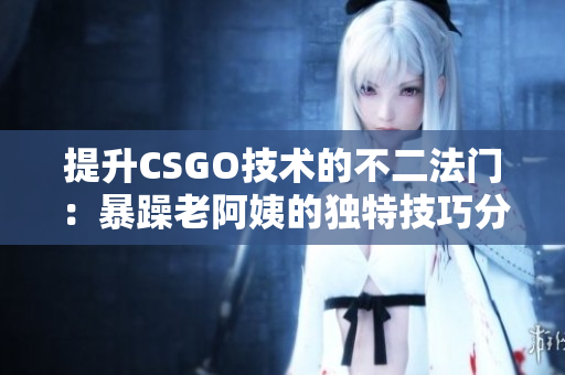 提升CSGO技术的不二法门：暴躁老阿姨的独特技巧分享