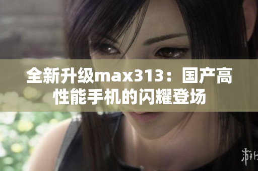 全新升级max313：国产高性能手机的闪耀登场