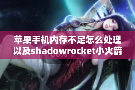 苹果手机内存不足怎么处理以及shadowrocket小火箭续费指南