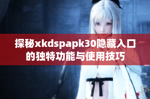 探秘xkdspapk30隐藏入口的独特功能与使用技巧