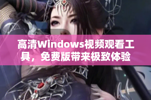 高清Windows视频观看工具，免费版带来极致体验