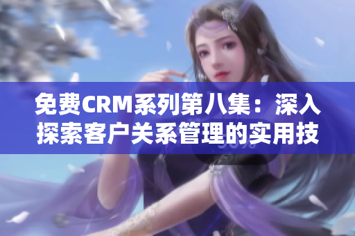 免费CRM系列第八集：深入探索客户关系管理的实用技巧与应用