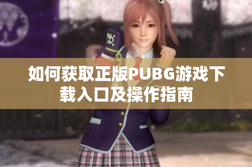 如何获取正版PUBG游戏下载入口及操作指南