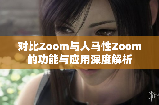 对比Zoom与人马性Zoom的功能与应用深度解析