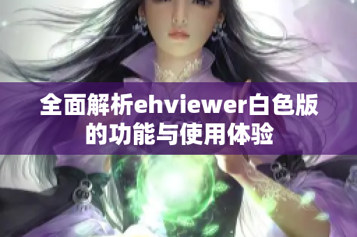 全面解析ehviewer白色版的功能与使用体验