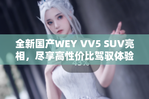 全新国产WEY VV5 SUV亮相，尽享高性价比驾驭体验