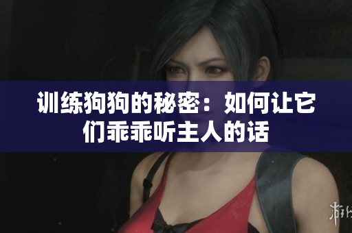 训练狗狗的秘密：如何让它们乖乖听主人的话